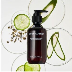 Grown Alchemist Gentle Gel Facial Cleanser — Amber & Black Bottle
